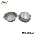 6PK Aluminum BBQ Pan Square in Polbag
