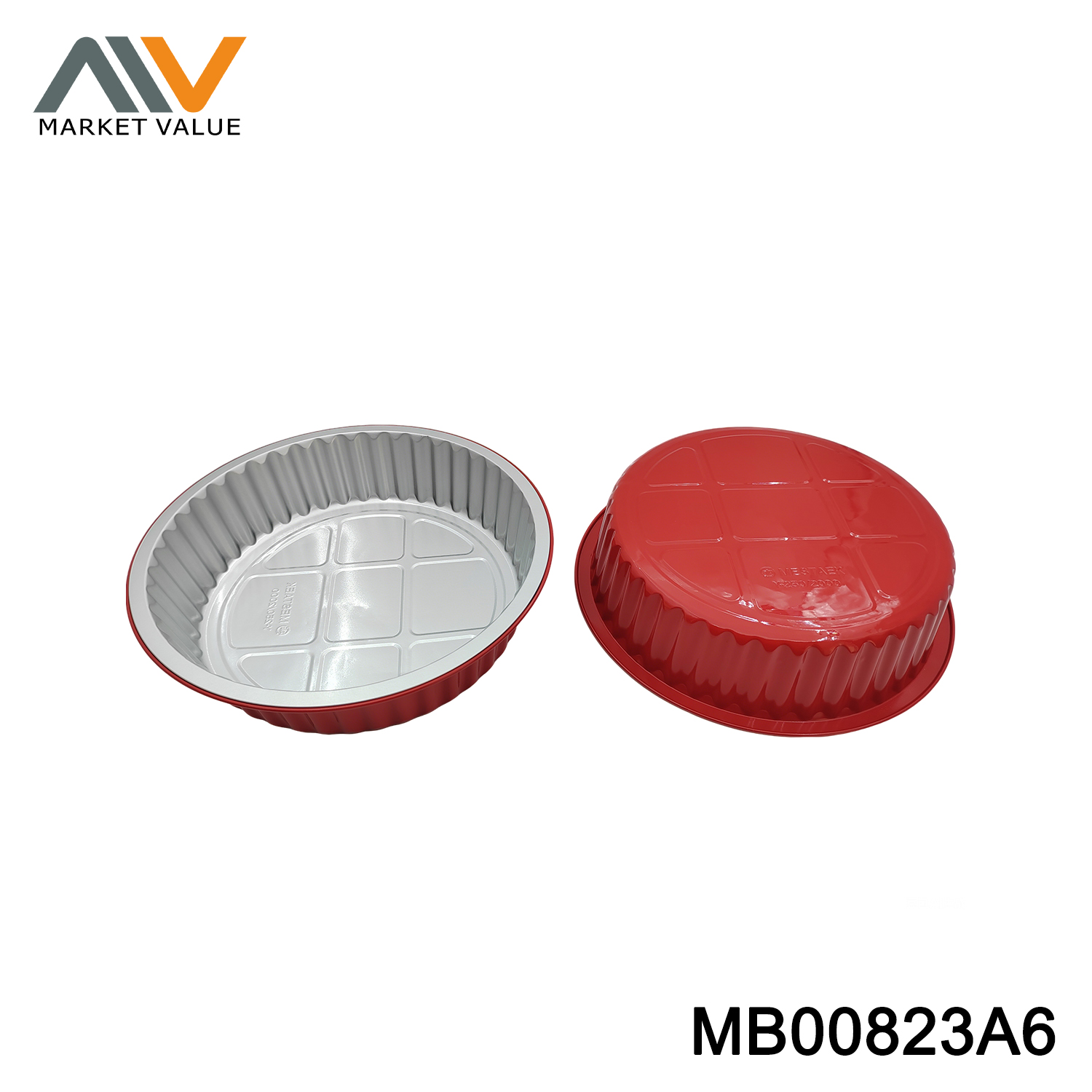 MB00823A6 6PK Aluminum BBQ Pan Square in Polbag