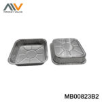 6PK Aluminum BBQ Pan Square in Polbag