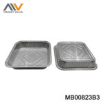 6PK Aluminum BBQ Pan Square in Polbag