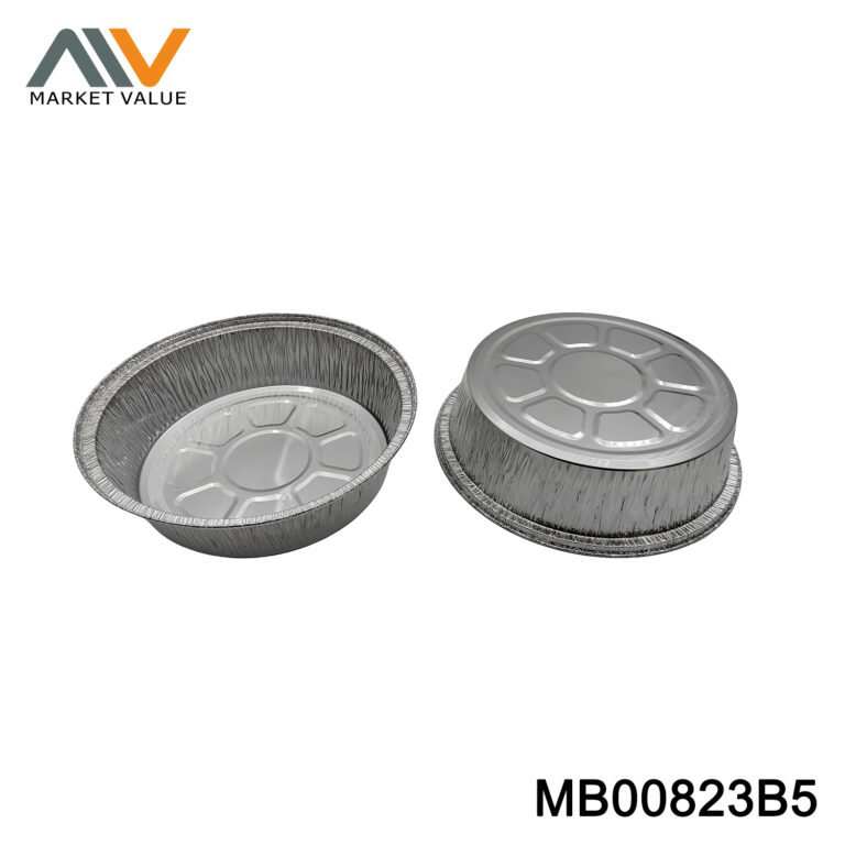 6PK Aluminum BBQ Pan Square in Polbag