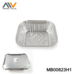 6Pk Aluminum Bbq Pan Square In Polbag