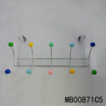S/S Chrome Behide Door With 5 Hooks Resin Bead