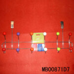 6Pk Hook Hanger With Colorful Rubber Bead