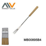 6Pcs Ss Fonduce Fork With Wooden Handle In Window Box