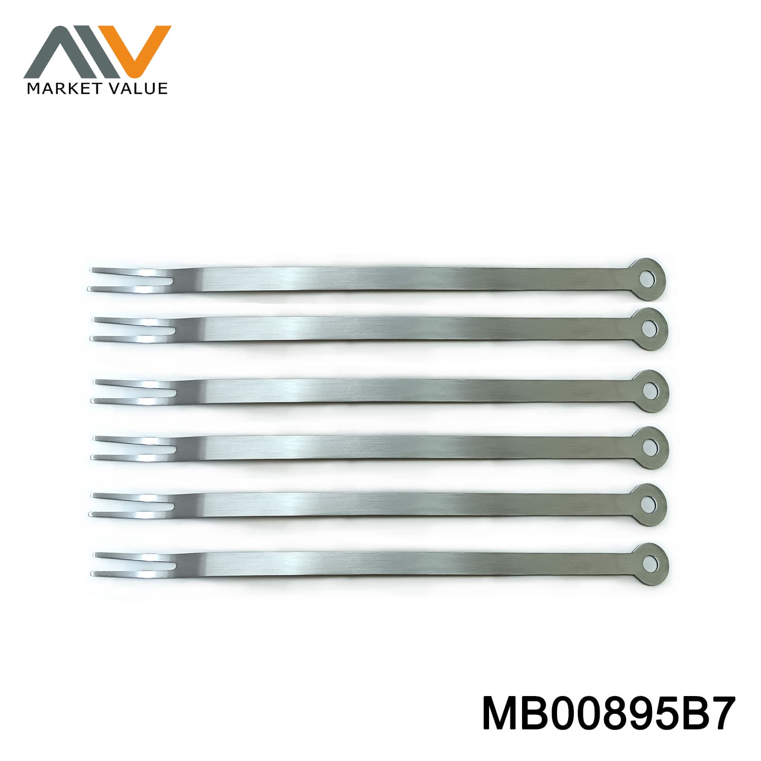 MB00895B7 6Pcs S/S Fonduce Fork In Window Box