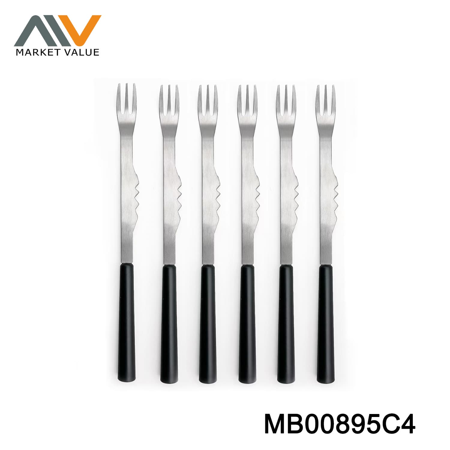MB00895C4 6Pk Ss Fonduce Forks In Window Box