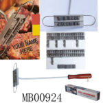 Letter Bbq Brand ( Stamp Of Steak)In Colour Box