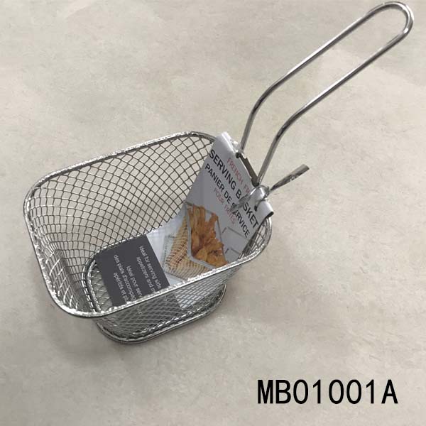 Small Rectangle French Fry Serving Basket Tag