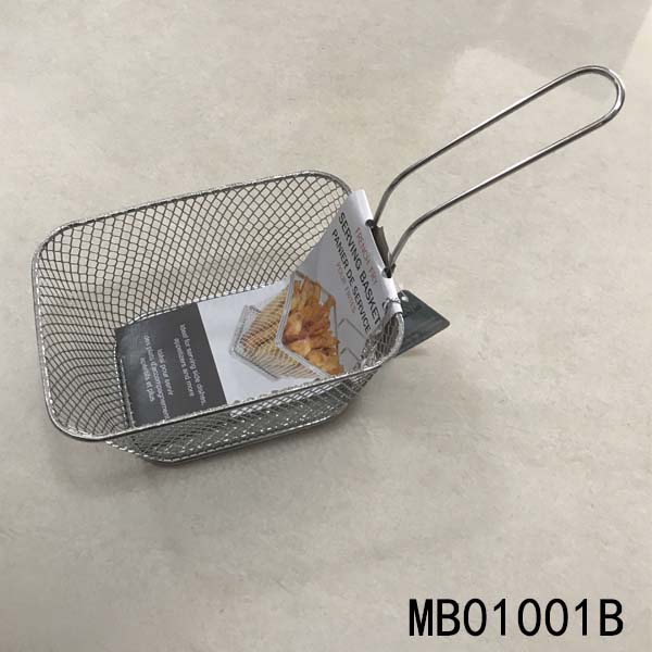 Big Rectangle French Fry Serving Basket Tag