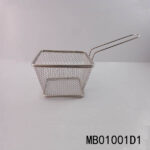 S/S Rectangle Basket With Handle