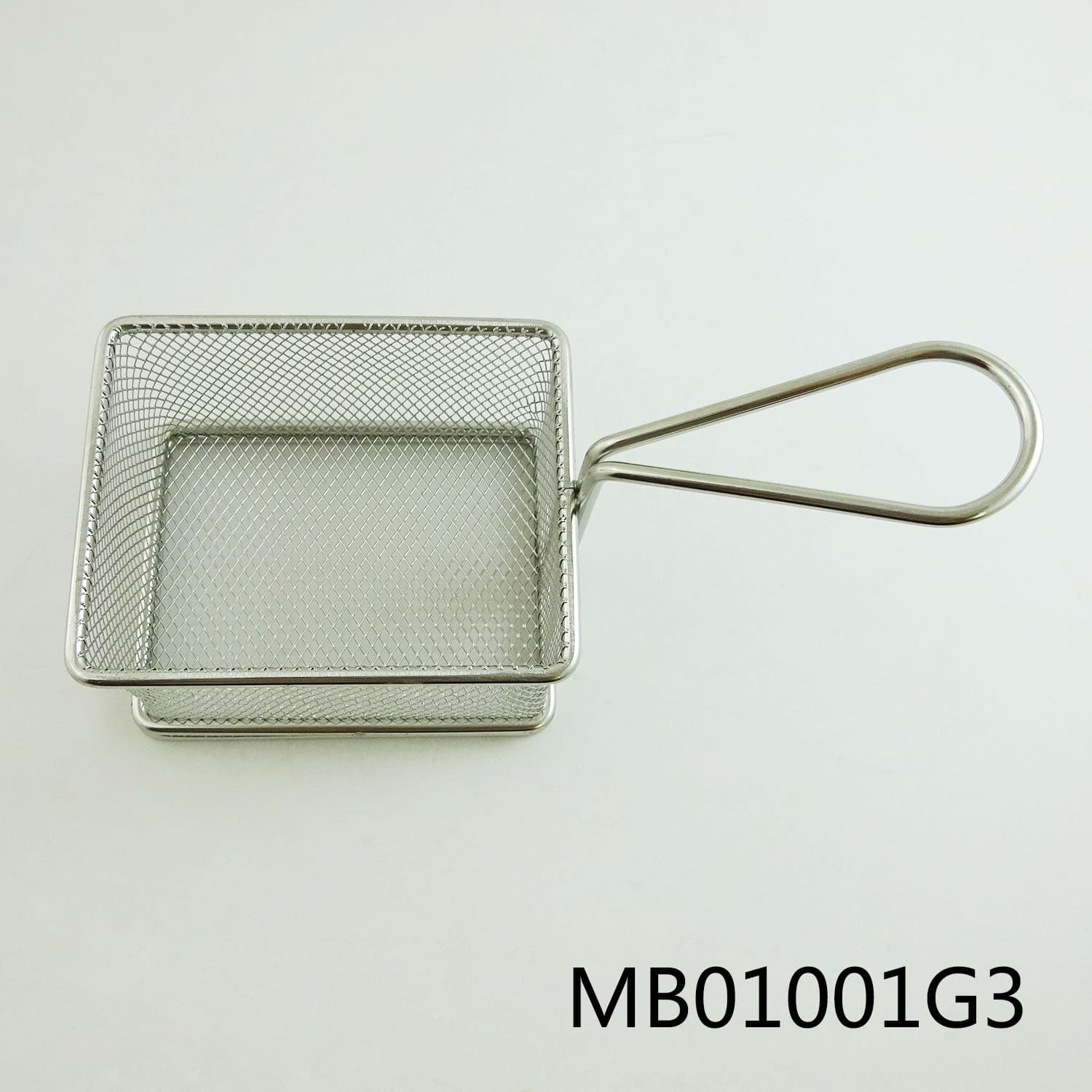 MB01001G3 Stainless Steel Fry Basket Tag