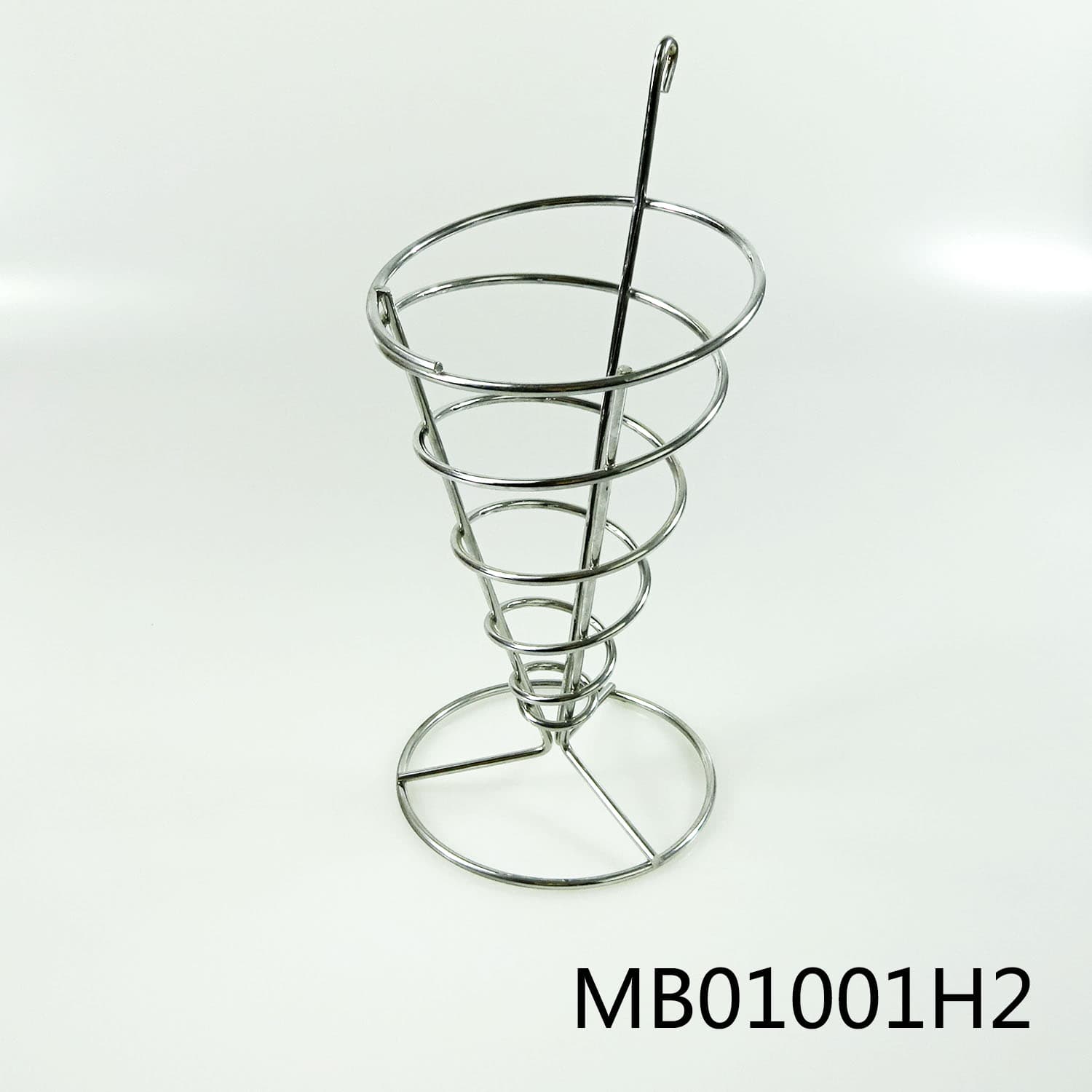 MB01001H2 French Fry Serving Basket Chrome Tag