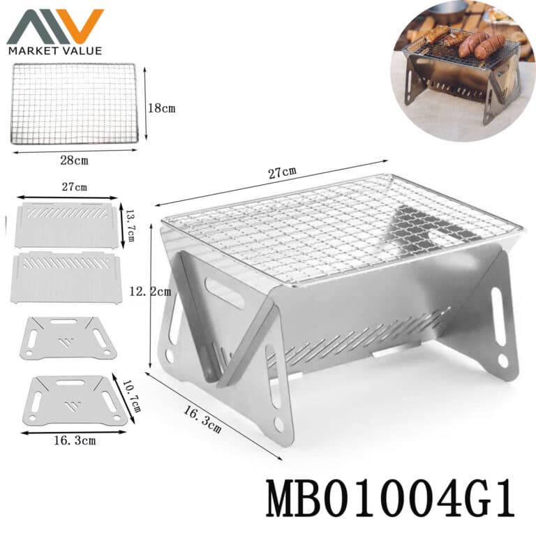 Ss Portable Folding Bbq Grill