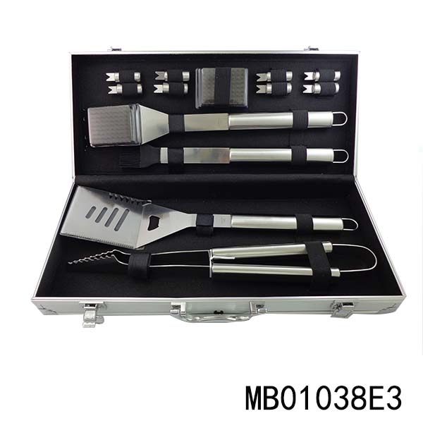 MB01038E3 13Pcs Bbq Tools With Aluminum Case