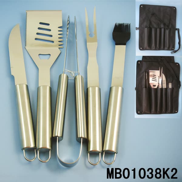 MB01038K2 5Pcs S.S.Bbq Tools
