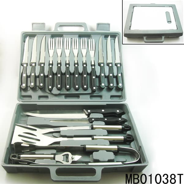 MB01038T 18Pcs Bbq Tools Set S/S (Knife And Fork Set )Kitchen Tools