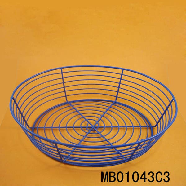 MB01043C3 Plastic Coated Oval Fruit Basket