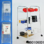 Vegetable Cart 3 Baskets Shrink Packing  With Label