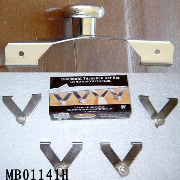 MB01141H 3Pcs Door Hooks W/Colour Box