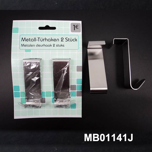 MB01141J 2Pcs S/S Door Hooks
