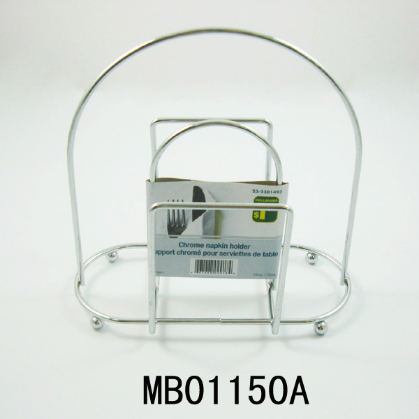 MB01150A Chrome Napkin Holder With Card