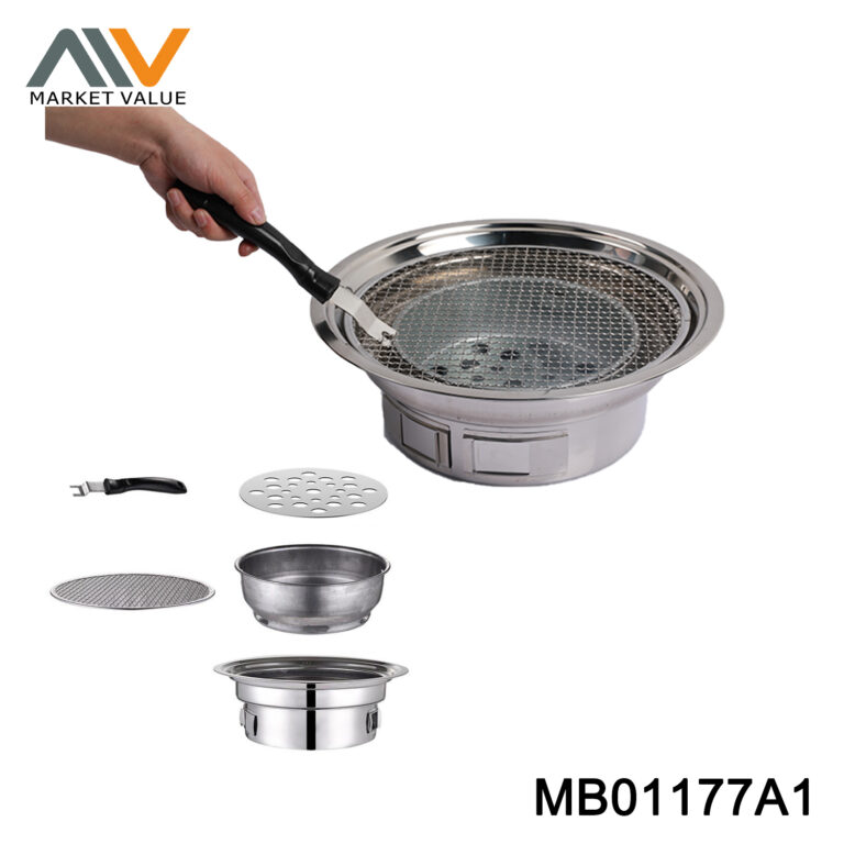 SS ROUND BBQ OVEN IN COLOUR BOX
