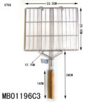 33.8X29.6Cm S/S 304# No Magnet Bbq Net Weight 650G