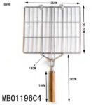 35X30.5Cm S/S 304# No Magnet Bbq Net Weight 650G