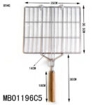 35X30.5Cm S/S 304# No Magnet Bbq Net Weight 850G