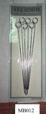 MB012 6Pcs Bbq Skewer B/C