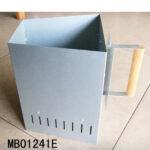 Metal Square Charcoal Easy Fire With Wooden Handle