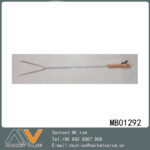 Safe Bbq Roasting Forks With Wooden Handle