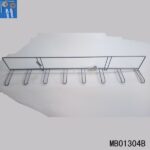 Metal Rack With 8 Hooks With Screws， Sping And Dowels Silver Colour