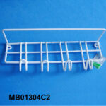 26White Color Vinyle Coating Wire 4 Hook
