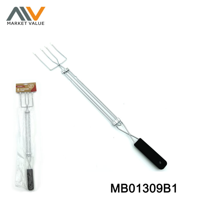 Chrome Bbq Fork Extend With Plastic Handle