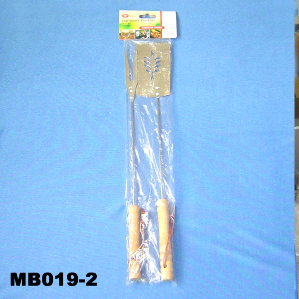 MB019-2 2Pcs Wood Handle Bbq Tools Pbh