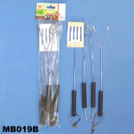 3Pcs Wood Handle Bbq Tools