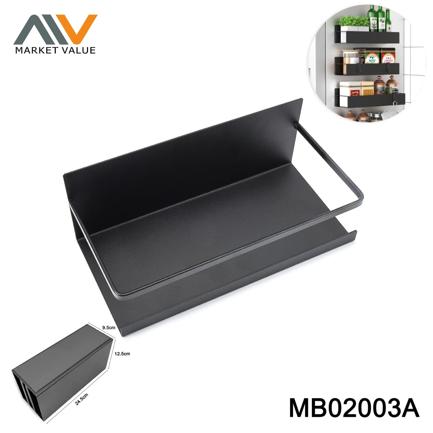 MB02003A Metal Friage Rack Power Coated Hang Tag