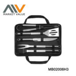 Sets Of 5Pcs Bbq Set With Nylon Bag