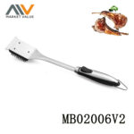 Clean Brush With  Tpr Handle S/S Bbq Tools