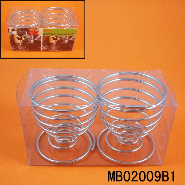 MB02009B1 2Pcs Egg Stand Chrome Plate