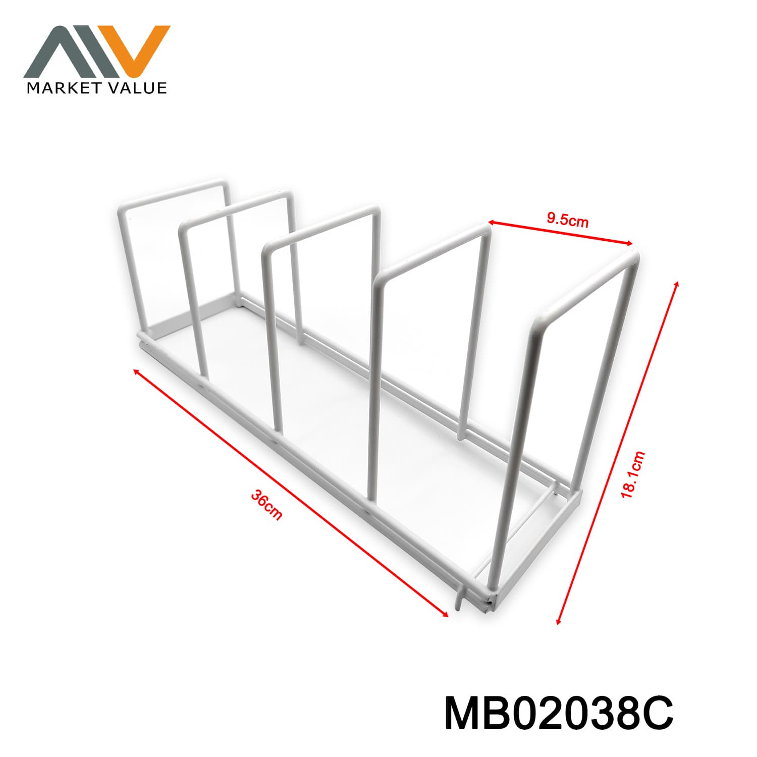 MB02038C Plate Rack Power Coated