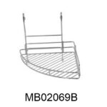 Chromium Corner Shelf Unit