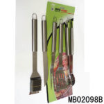 5Pcs S/S Bbq Tools With Tube Handle