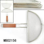 S/S Semi-Circle Wooden Handle Bbq Net.T/C