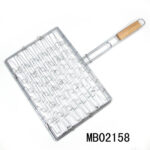 Wooden Handle Chrome Bbq Net