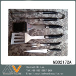 5Pcs Bbq Set With Abs Handle