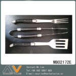 3Pcs Bbq Set With Abs Handle T/C