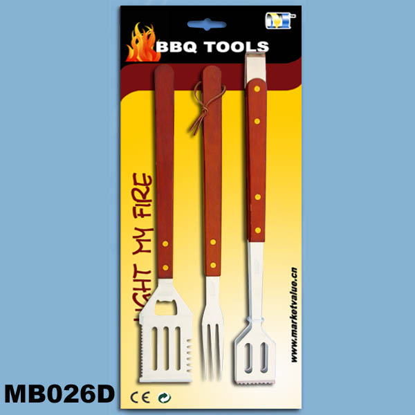 MB026D 3Pcs Bbq Tools Fork